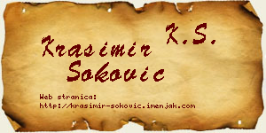 Krasimir Soković vizit kartica